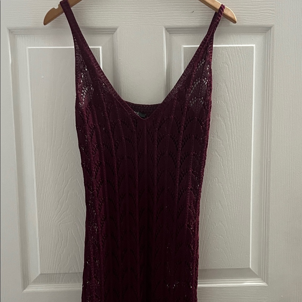 Privy Deep Burgundy Maxi Dressm - Picture 2 of 6